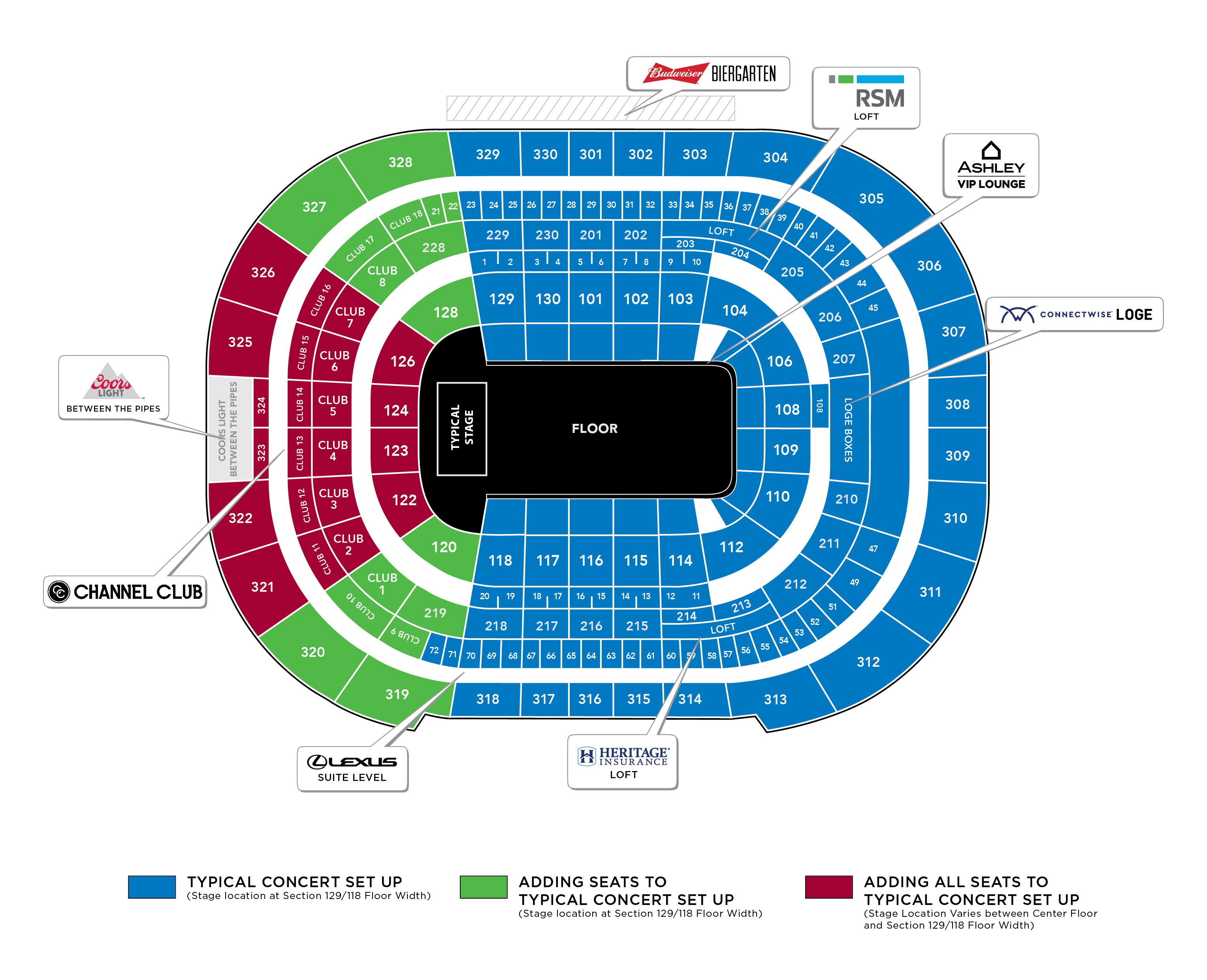 Seating Charts Amalie Arena