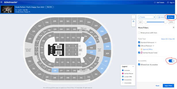 Amalie Arena Seating Charts 